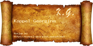 Koppel Georgina névjegykártya